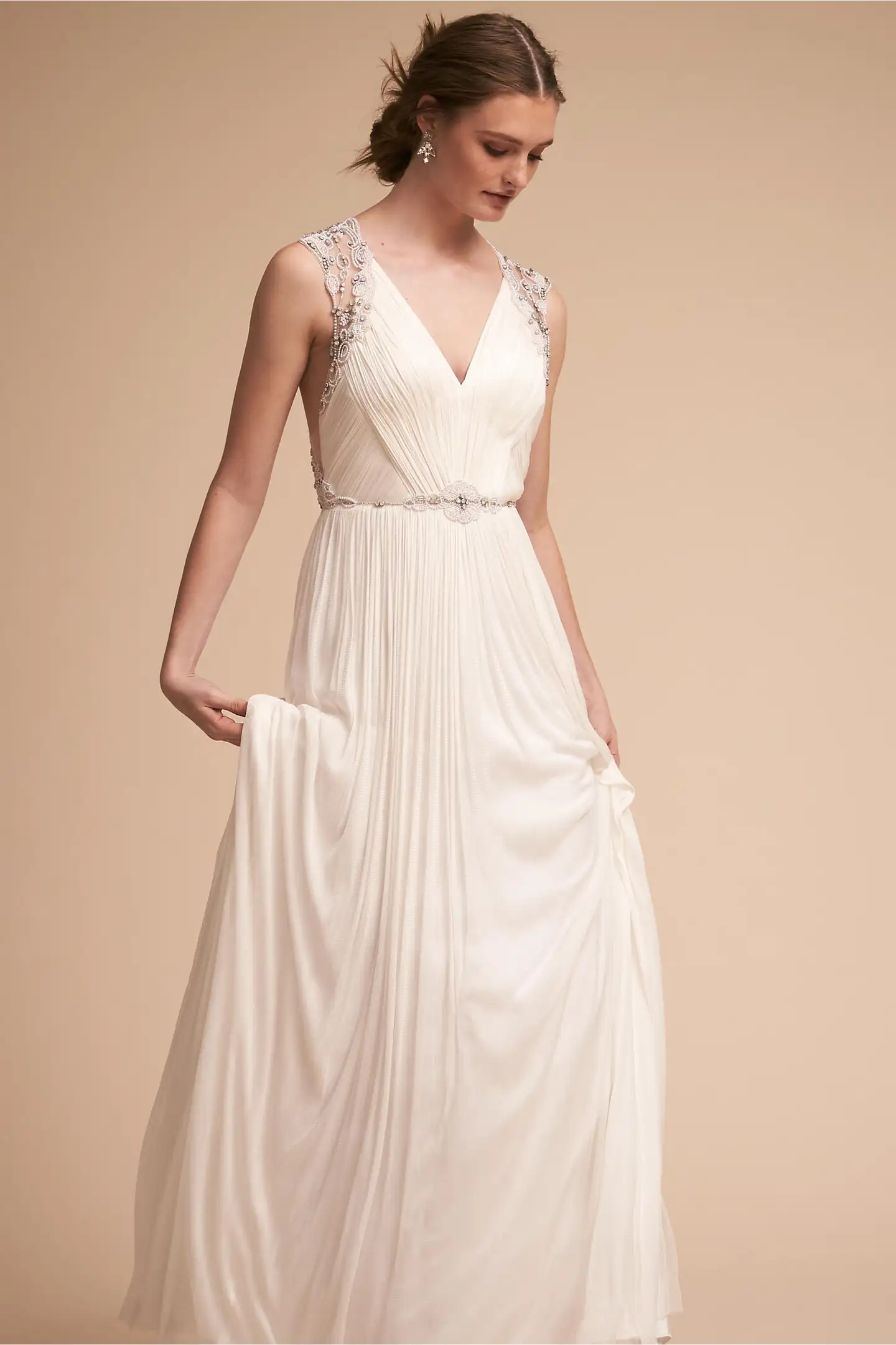 Pretty Gowns with Feminine Details from BHLDN Spring 2018